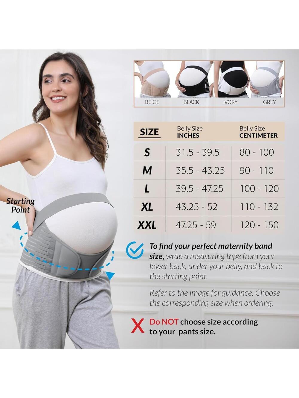 NEOTech NTC T007 Maternity Support Belt Size S Grey - Picture 4 of 4